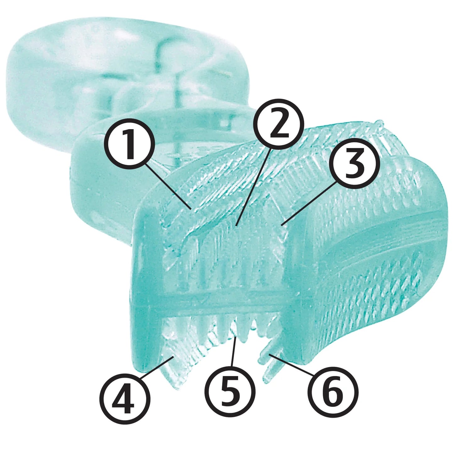 Infant Baby’S 1St Toothbrush Teether with Case, Bpa-Free Silicone Chewable Brush Blue 1Pk