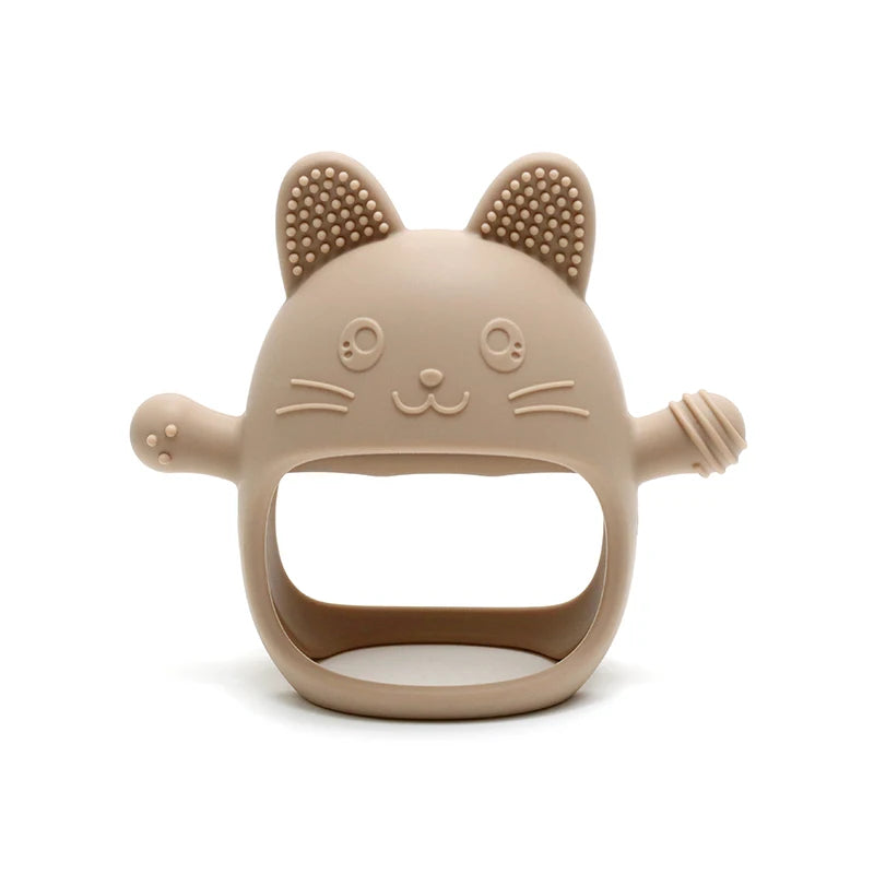 Baby Silicone Teether Gloves Pacifiers Kids Teething Toys Newborn Dental Care Gums Anti-Eating Hand Molar Stick Baby Items