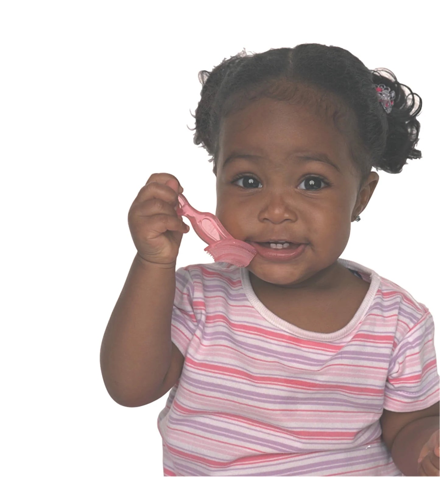 Infant Baby’S 1St Toothbrush Teether with Case, Bpa-Free Silicone Chewable Brush Blue 1Pk