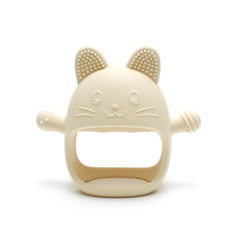 Baby Silicone Teether Gloves Pacifiers Kids Teething Toys Newborn Dental Care Gums Anti-Eating Hand Molar Stick Baby Items