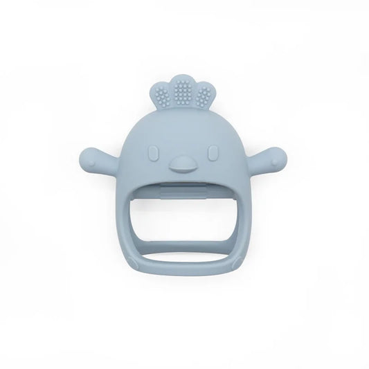1PC Baby Silicone Teether Toys Cartoon Chick Shape Baby Toys Hollow Out Baby Care Equipment Chewing Training Baby Products