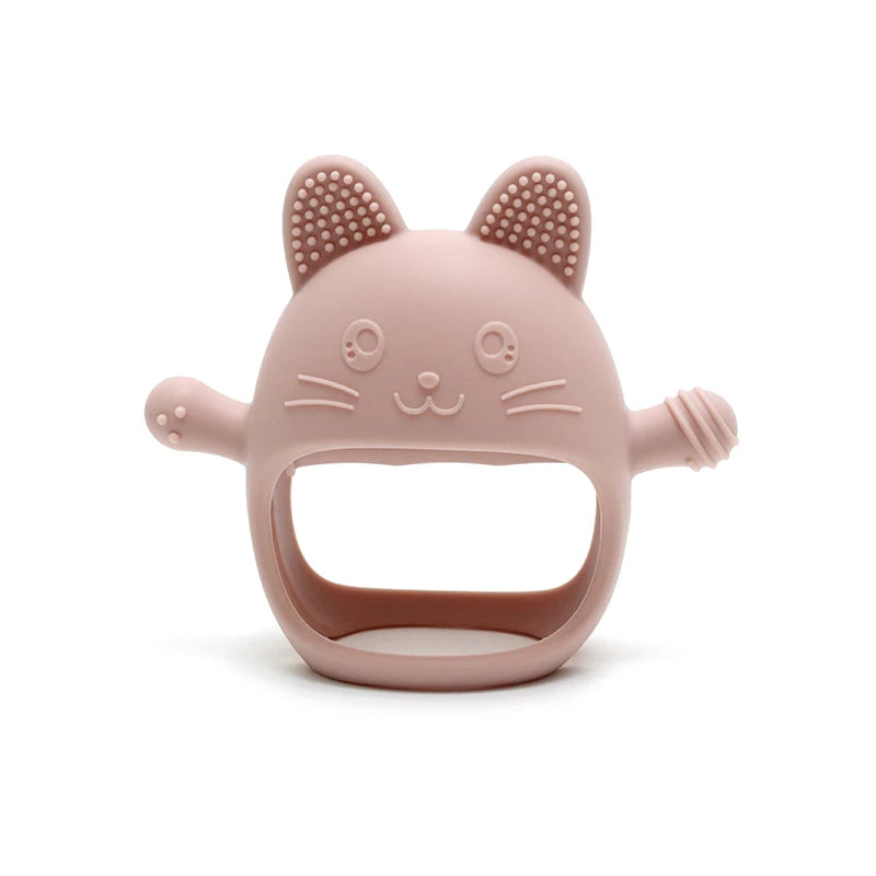 Baby Silicone Teether Gloves Pacifiers Kids Teething Toys Newborn Dental Care Gums Anti-Eating Hand Molar Stick Baby Items