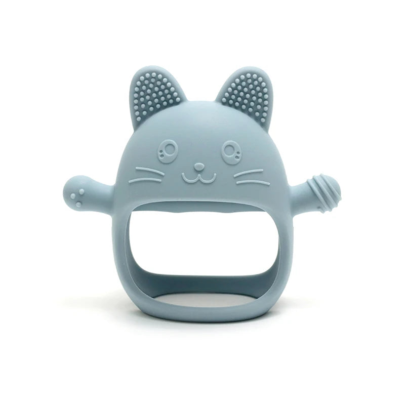 Baby Silicone Teether Gloves Pacifiers Kids Teething Toys Newborn Dental Care Gums Anti-Eating Hand Molar Stick Baby Items
